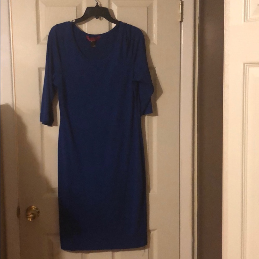 Royal Blue Fitted Dress